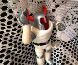 6" GALOOB BLACKSTAR WHITE KNIGHT LASER ACTION FIGURE 1983